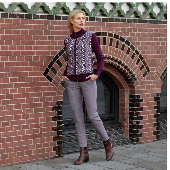 Golfino k Zip up Front Knit Sweater Cardigan p1. - Picture 2 of 16